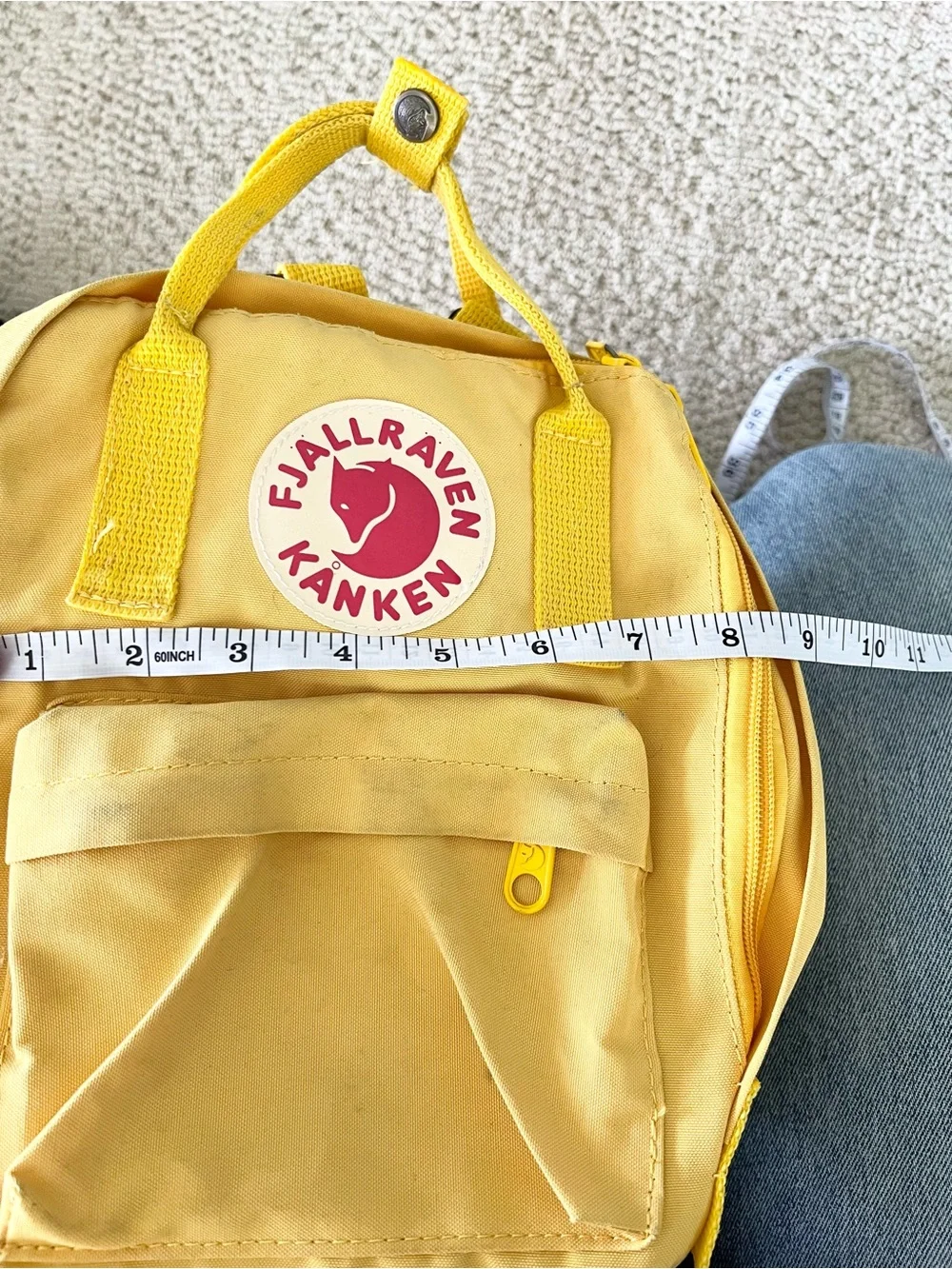 Fjallraven kanken mini backpack yellow school hiking cute commuter bag fall